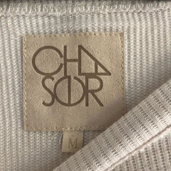 Chaser Oatmeel Colored Waffle Long Sleeve Shirt - Picture 2 of 7